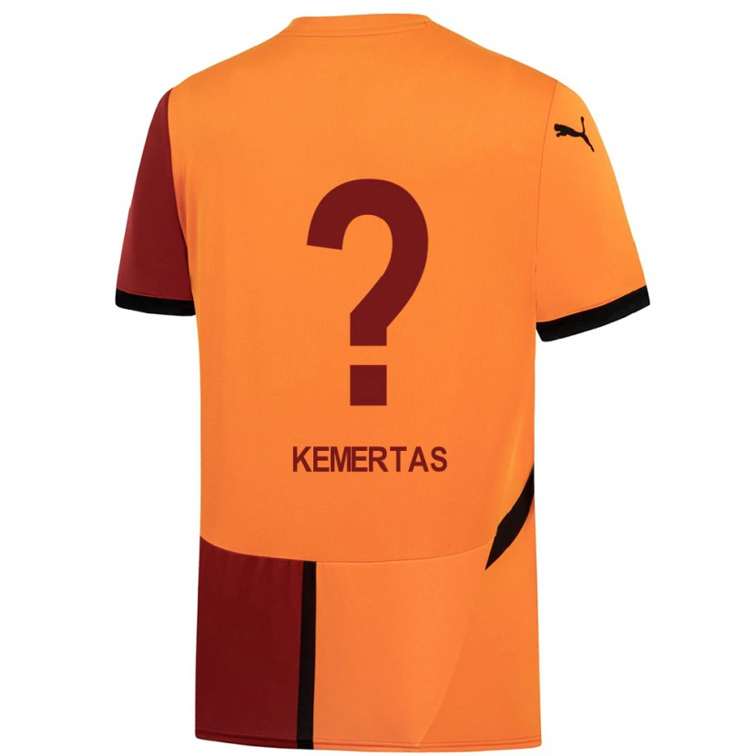 Danxen Dames Batın Özden Kemertaş #0 Geel Rood Thuisshirt Thuistenue 2024/25 T-Shirt