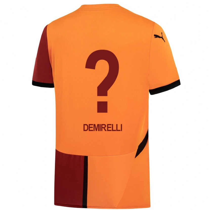 Danxen Dames Ahmet Demirelli #0 Geel Rood Thuisshirt Thuistenue 2024/25 T-Shirt