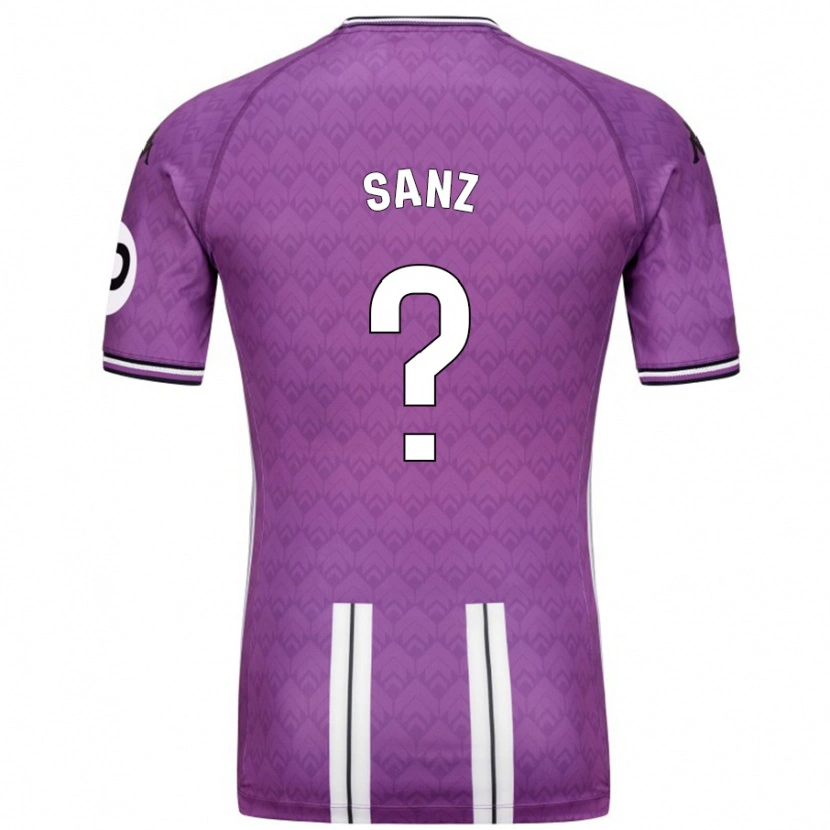 Danxen Dames David Sanz #0 Paars Wit Thuisshirt Thuistenue 2024/25 T-Shirt