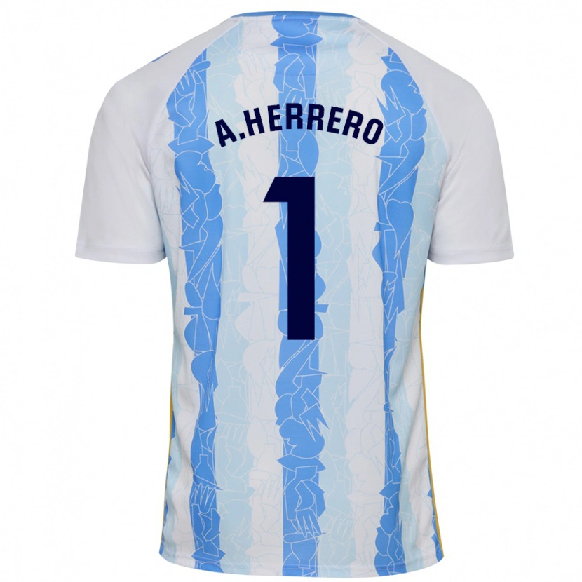 Danxen Dames Alfonso Herrero #1 Wit Blauw Thuisshirt Thuistenue 2024/25 T-Shirt