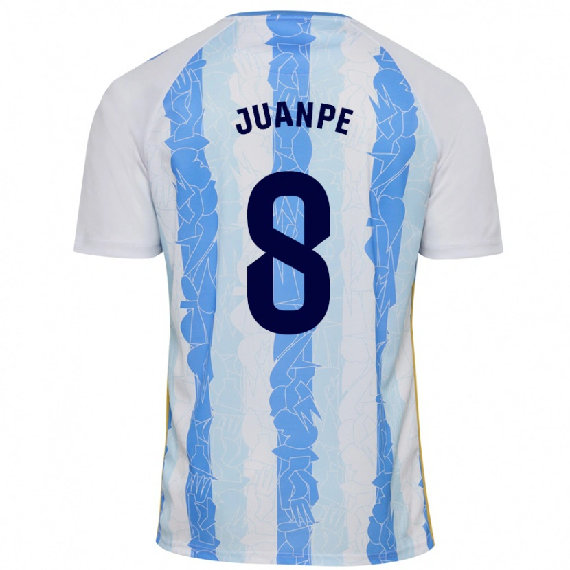 Danxen Dames Juanpe #8 Wit Blauw Thuisshirt Thuistenue 2024/25 T-Shirt