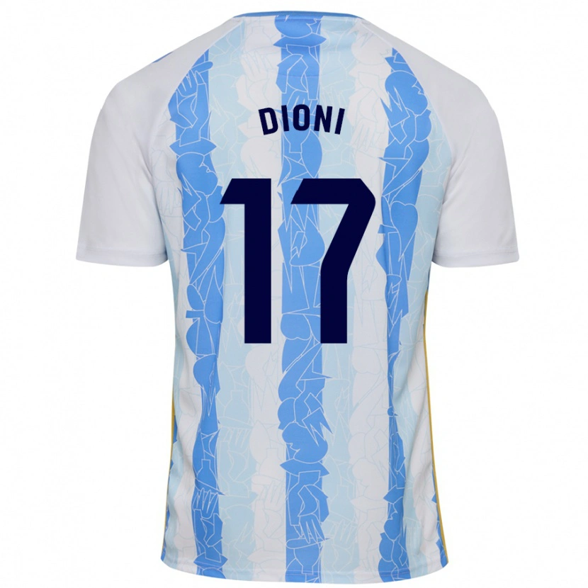 Danxen Dames Dioni #17 Wit Blauw Thuisshirt Thuistenue 2024/25 T-Shirt