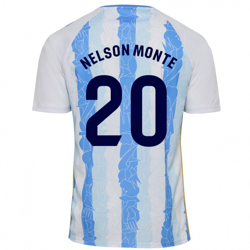 Danxen Dames Nélson Monte #20 Wit Blauw Thuisshirt Thuistenue 2024/25 T-Shirt