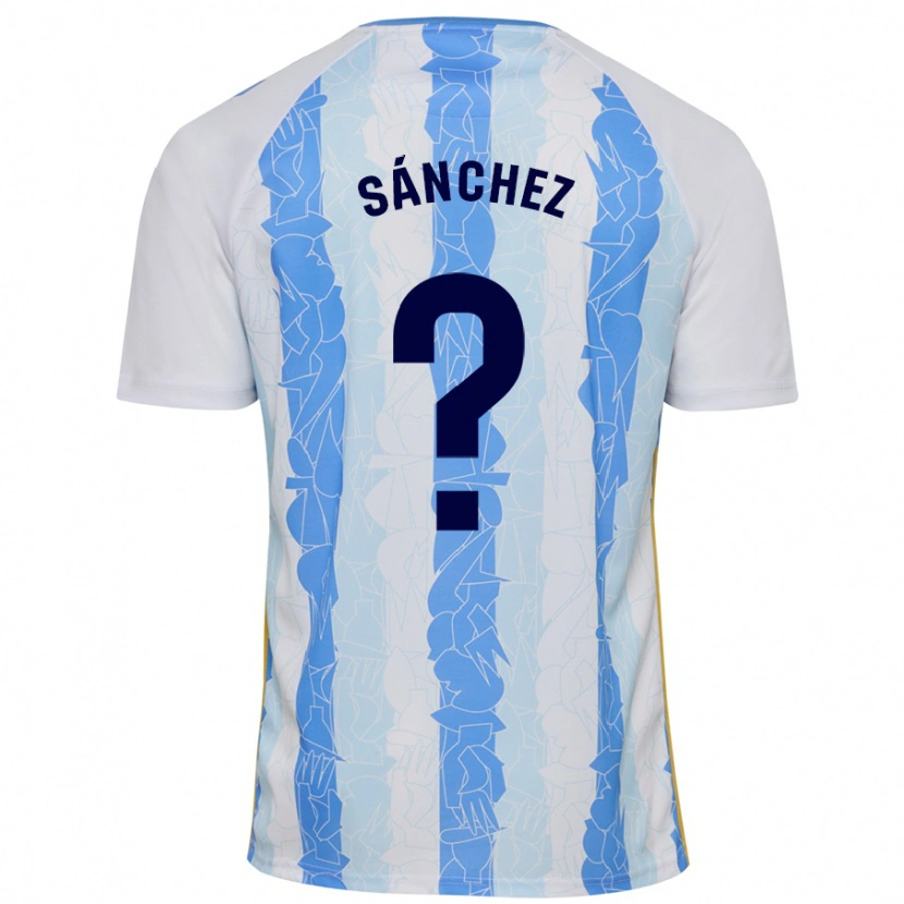 Danxen Dames Álvaro Sánchez #0 Wit Blauw Thuisshirt Thuistenue 2024/25 T-Shirt