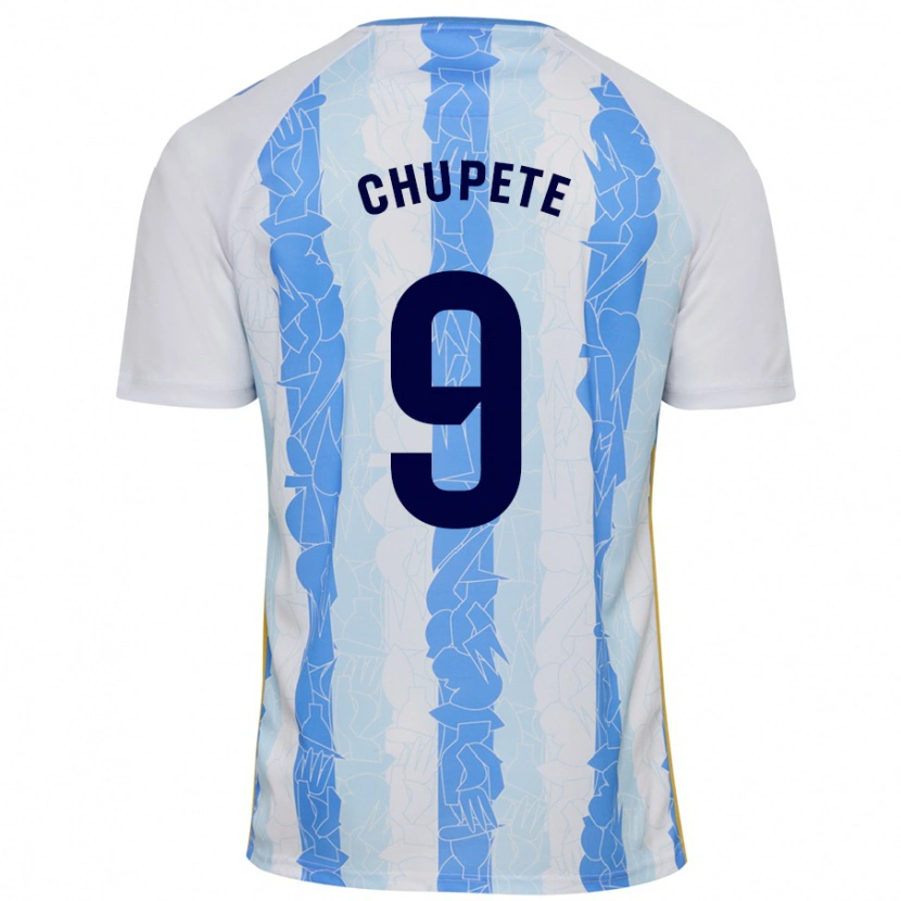 Danxen Dames Chupete #9 Wit Blauw Thuisshirt Thuistenue 2024/25 T-Shirt