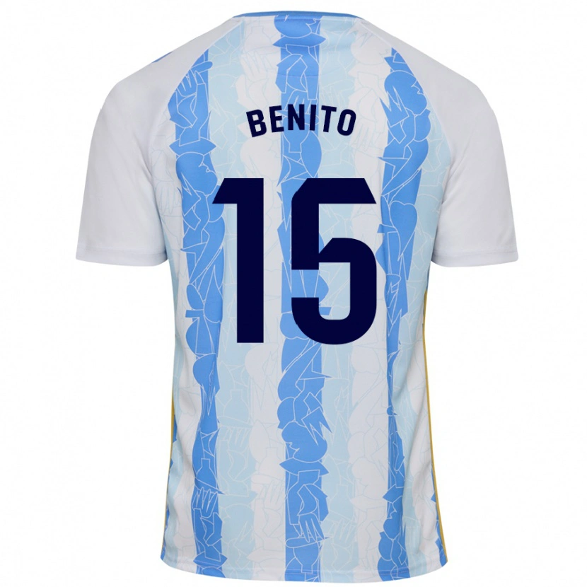 Danxen Dames Iván Benito #15 Wit Blauw Thuisshirt Thuistenue 2024/25 T-Shirt