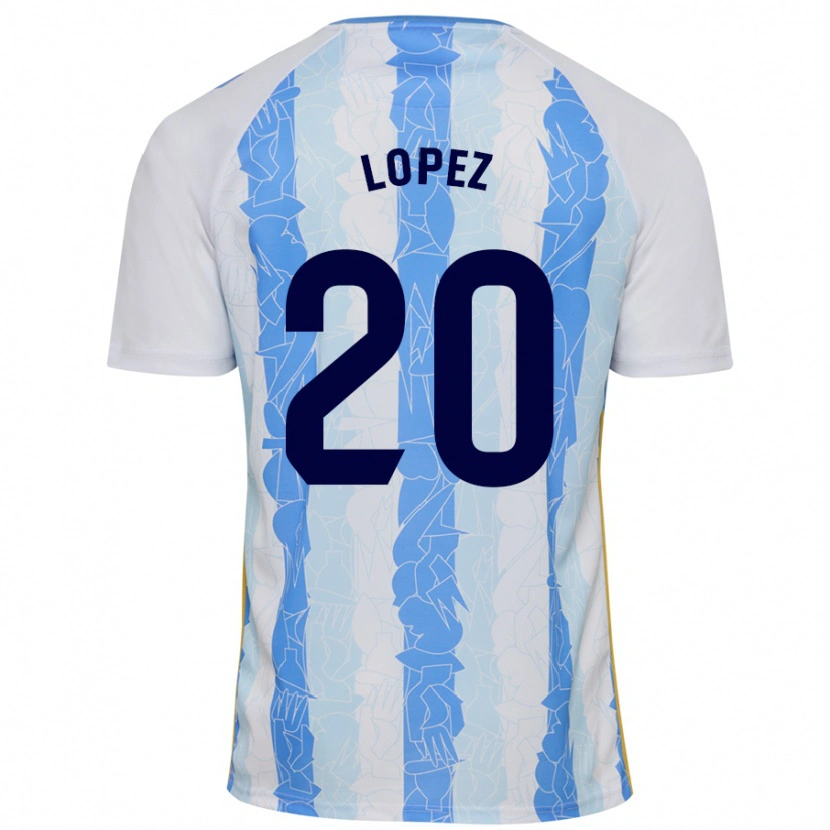Danxen Dames Adri López #20 Wit Blauw Thuisshirt Thuistenue 2024/25 T-Shirt