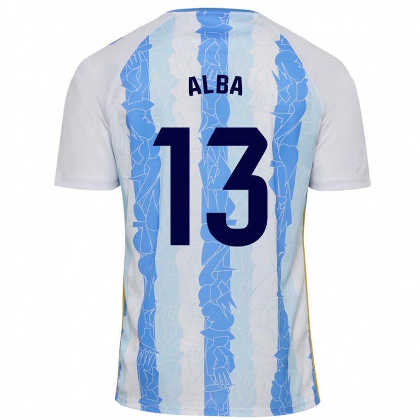 Danxen Dames Alba #13 Wit Blauw Thuisshirt Thuistenue 2024/25 T-Shirt