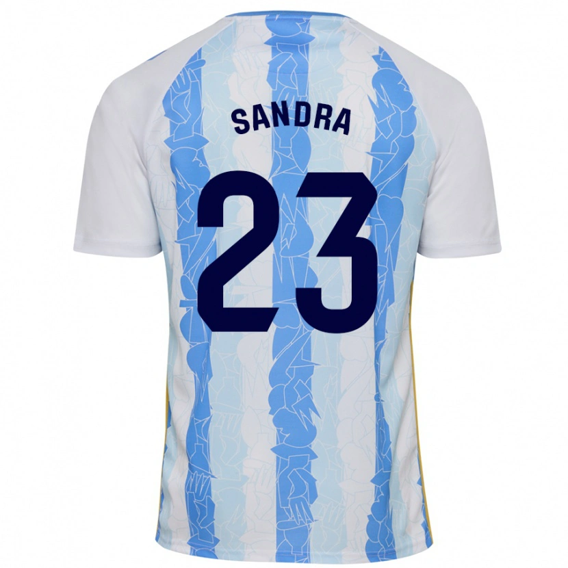 Danxen Dames Sandra #23 Wit Blauw Thuisshirt Thuistenue 2024/25 T-Shirt