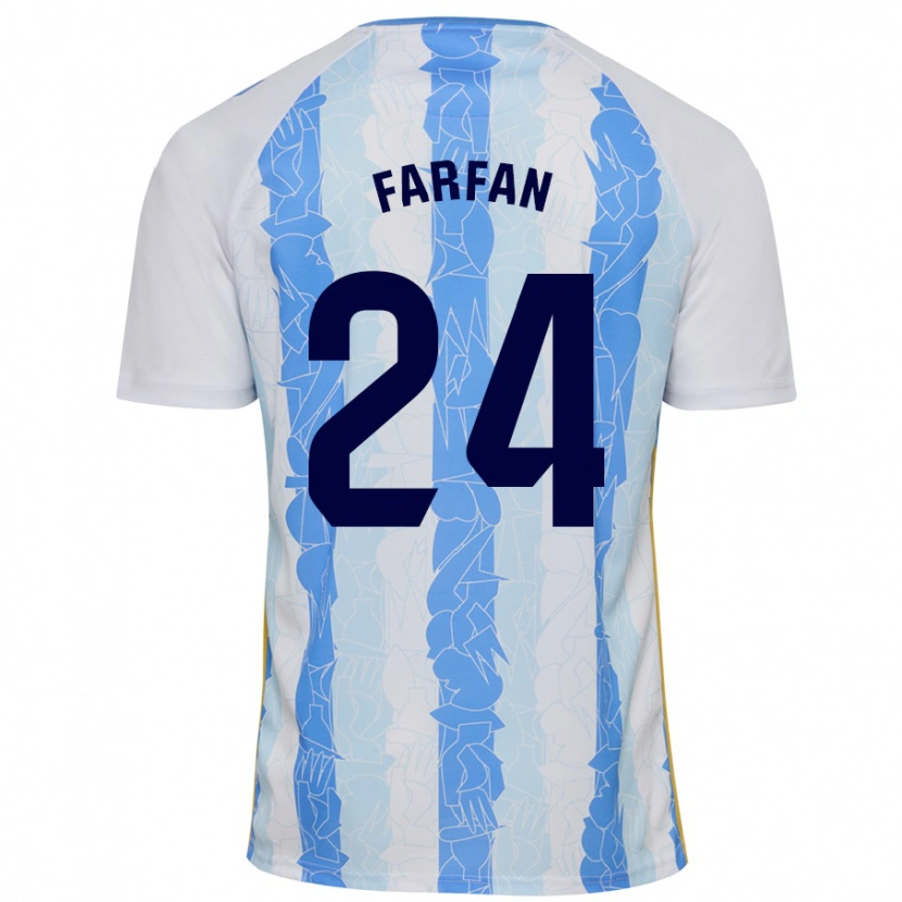 Danxen Dames María Farfán #24 Wit Blauw Thuisshirt Thuistenue 2024/25 T-Shirt