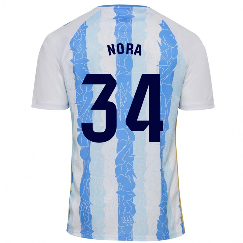 Danxen Dames Nora #34 Wit Blauw Thuisshirt Thuistenue 2024/25 T-Shirt