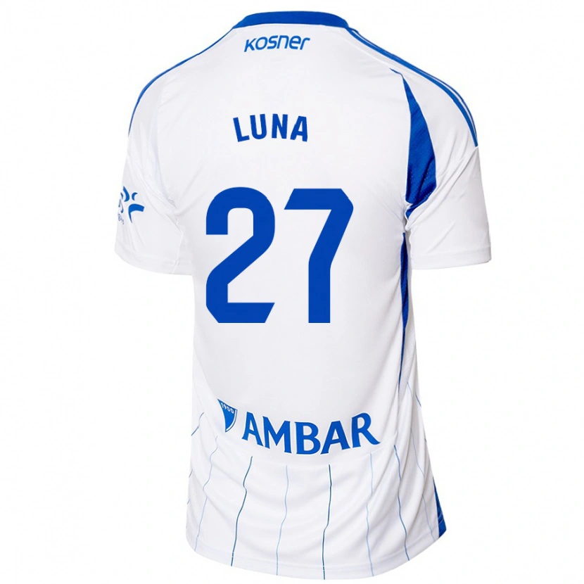 Danxen Dames Marcos Luna #27 Rood Wit Thuisshirt Thuistenue 2024/25 T-Shirt