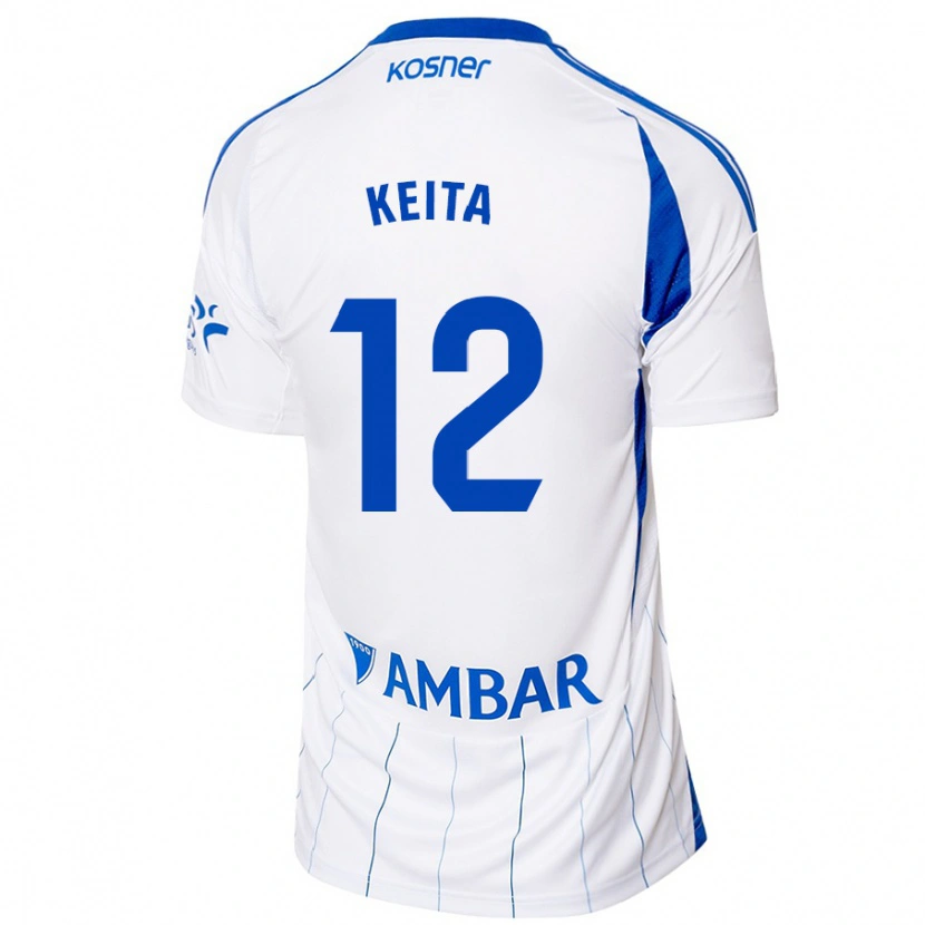 Danxen Dames Lassine Keita #12 Rood Wit Thuisshirt Thuistenue 2024/25 T-Shirt