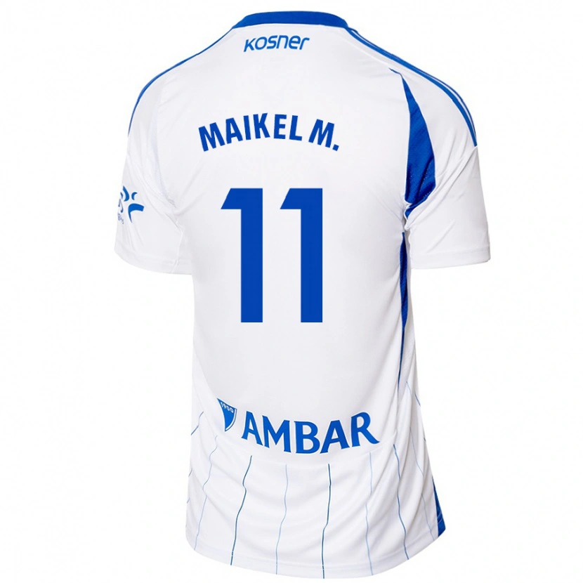 Danxen Dames Maikel Mesa #11 Rood Wit Thuisshirt Thuistenue 2024/25 T-Shirt
