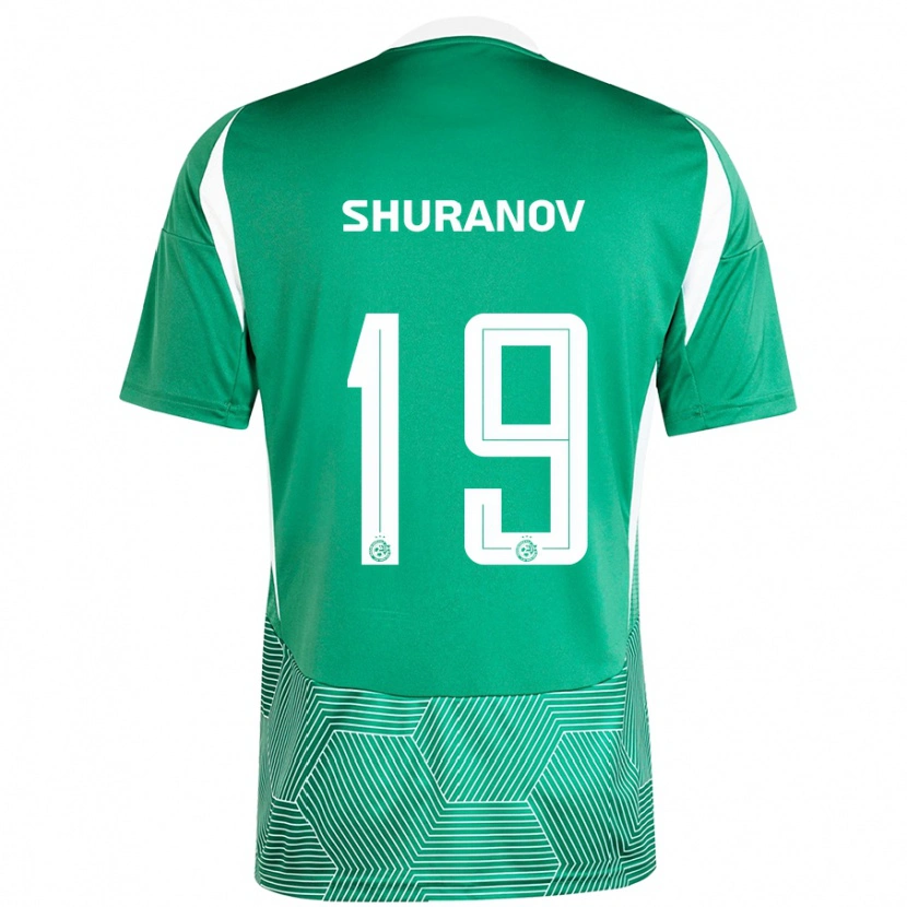 Danxen Dames Erik Shuranov #19 Groen Wit Thuisshirt Thuistenue 2024/25 T-Shirt