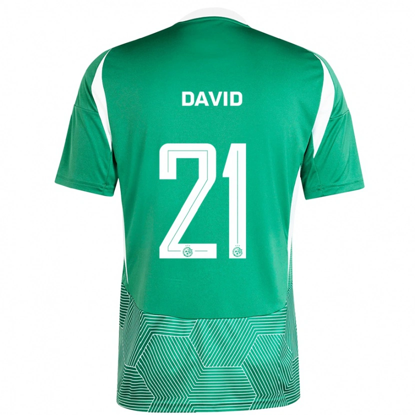 Danxen Dames Dean David #21 Groen Wit Thuisshirt Thuistenue 2024/25 T-Shirt