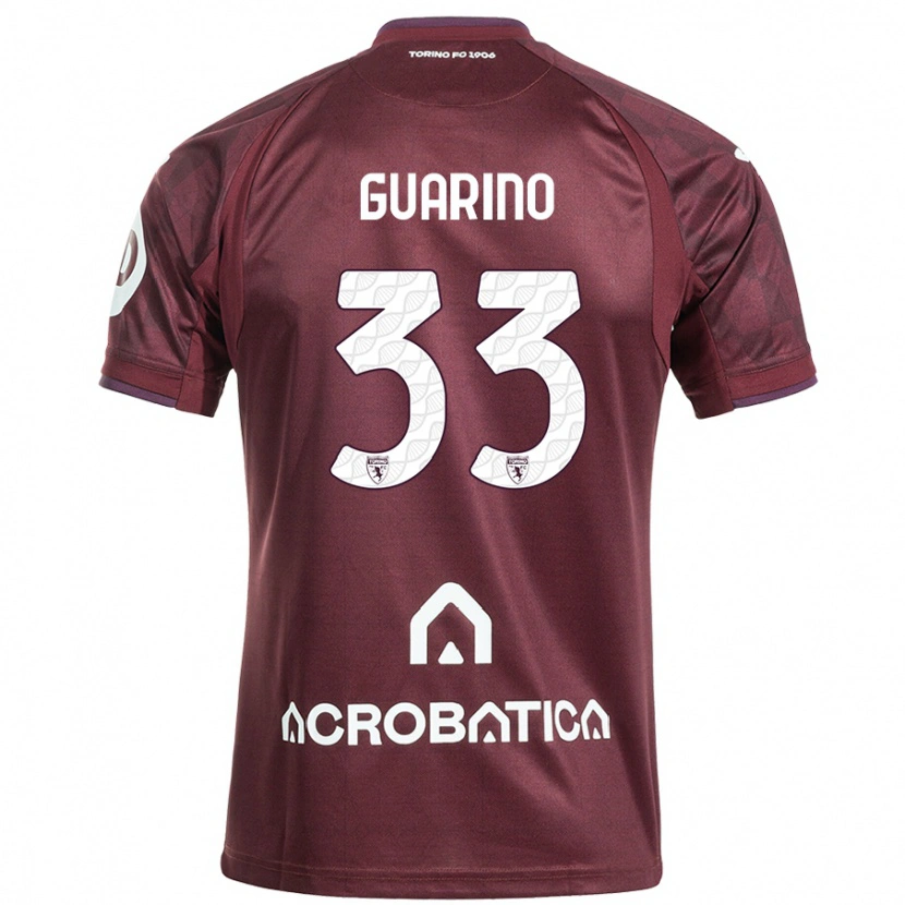 Danxen Dames Rita Guarino #33 Kastanjebruin Wit Thuisshirt Thuistenue 2024/25 T-Shirt