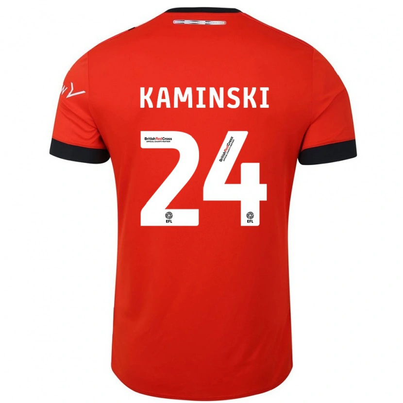 Danxen Dames Thomas Kaminski #24 Oranje Zwart Thuisshirt Thuistenue 2024/25 T-Shirt