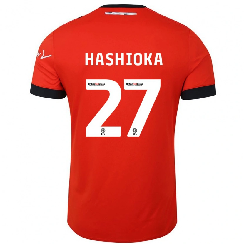 Danxen Dames Daiki Hashioka #27 Oranje Zwart Thuisshirt Thuistenue 2024/25 T-Shirt