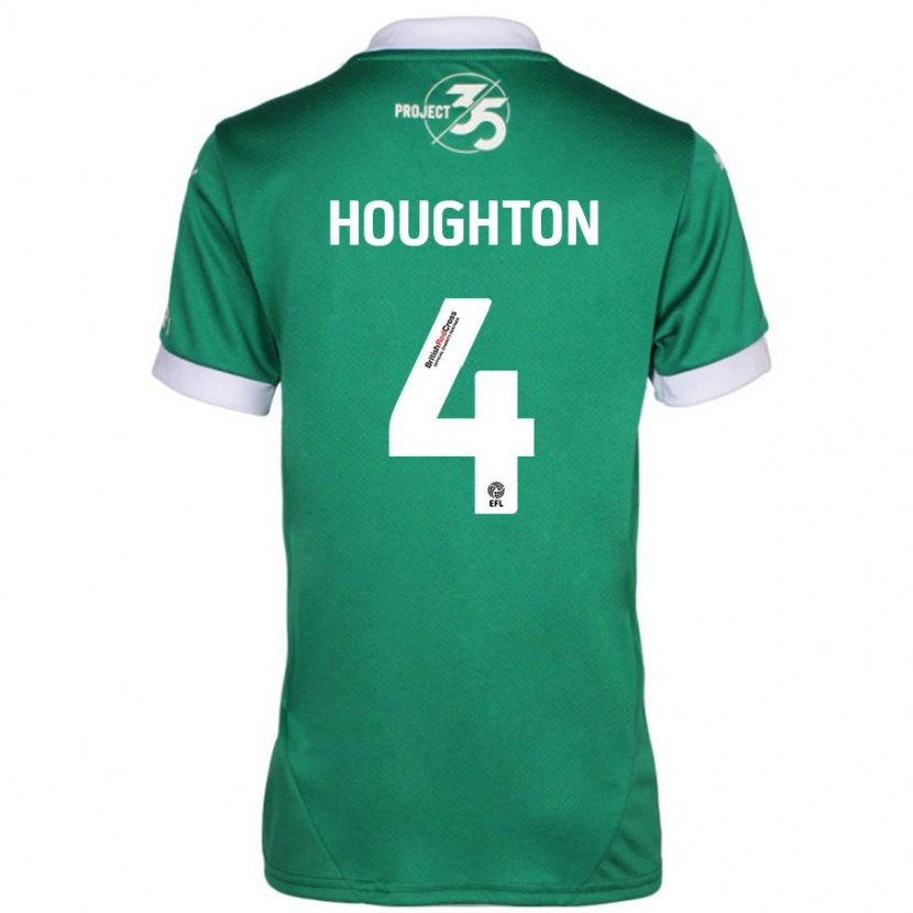 Danxen Dames Jordan Houghton #4 Groen Wit Thuisshirt Thuistenue 2024/25 T-Shirt