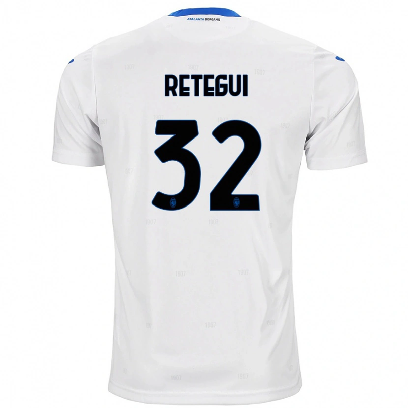 Danxen Dames Mateo Retegui #32 Wit Uitshirt Uittenue 2024/25 T-Shirt