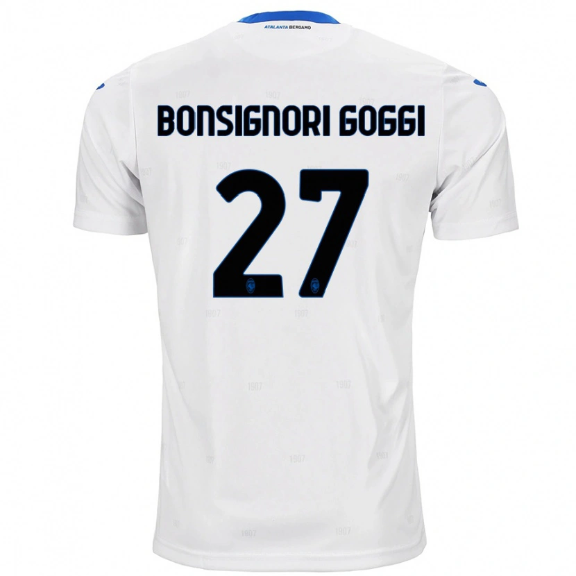 Danxen Dames Lorenzo Bonsignori Goggi #27 Wit Uitshirt Uittenue 2024/25 T-Shirt