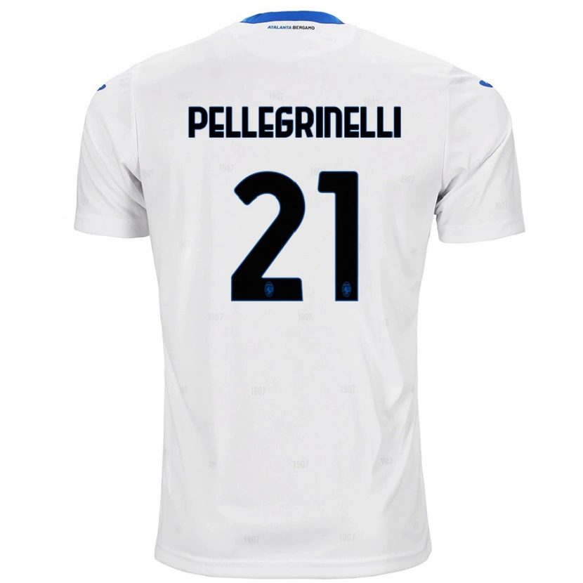 Danxen Dames Giorgia Pellegrinelli #21 Wit Uitshirt Uittenue 2024/25 T-Shirt