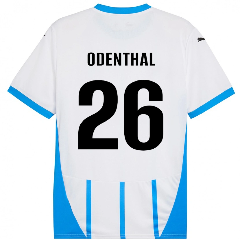 Danxen Dames Cas Odenthal #26 Wit Blauw Uitshirt Uittenue 2024/25 T-Shirt