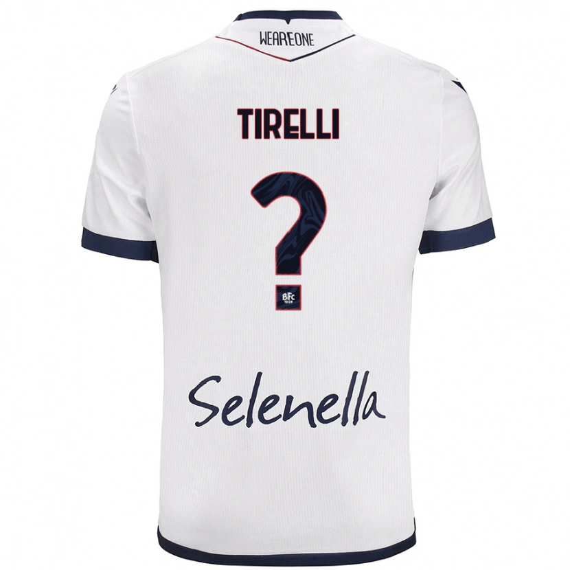 Danxen Dames Manuel Tirelli #0 Wit Koningsblauw Uitshirt Uittenue 2024/25 T-Shirt
