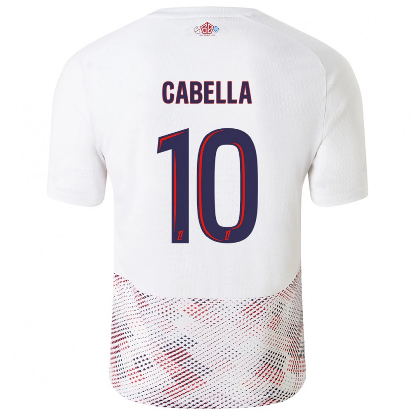Danxen Dames Rémy Cabella #10 Wit Koningsblauw Uitshirt Uittenue 2024/25 T-Shirt