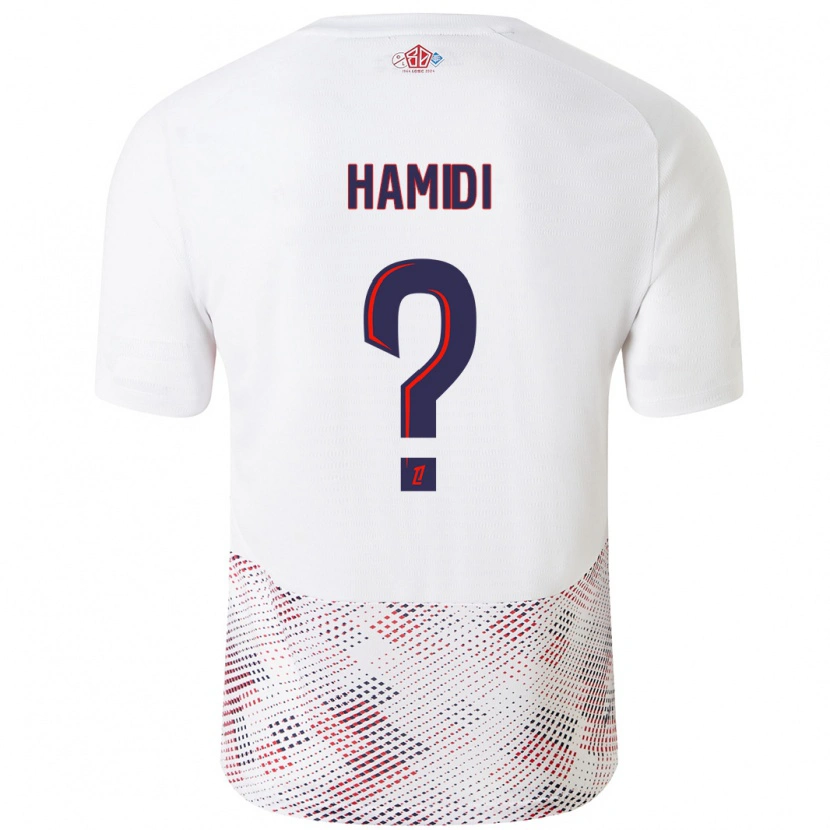 Danxen Dames Kamel Hamidi #0 Wit Koningsblauw Uitshirt Uittenue 2024/25 T-Shirt