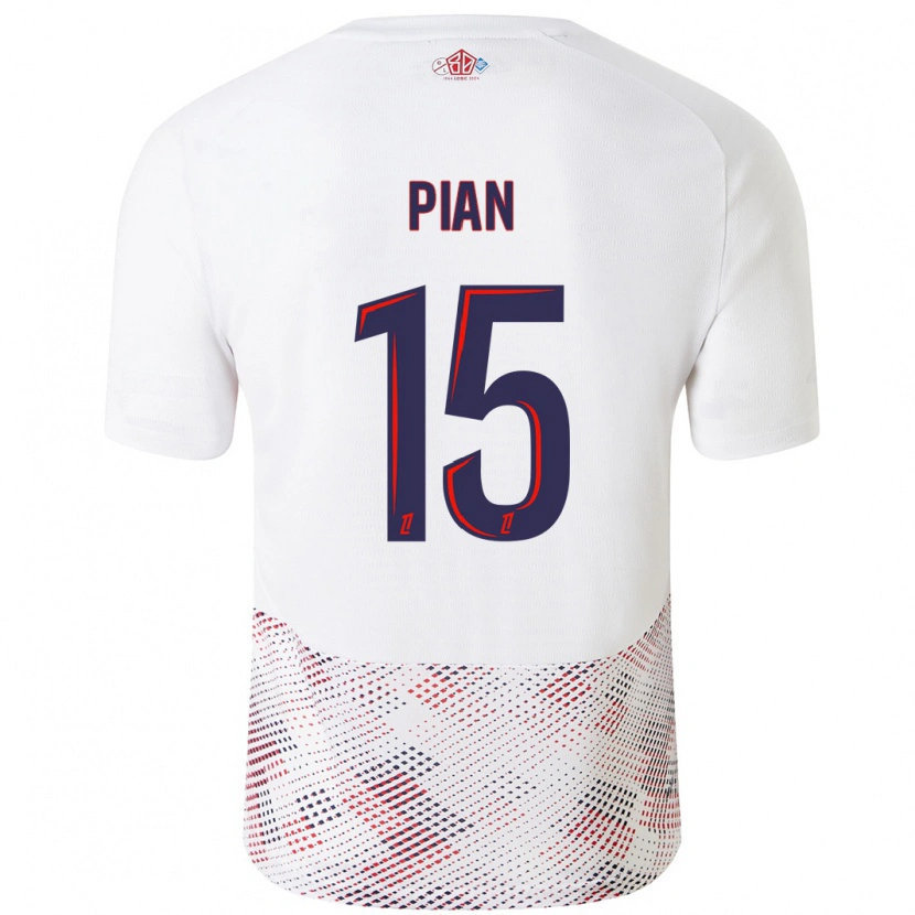 Danxen Dames Julie Pian #15 Wit Koningsblauw Uitshirt Uittenue 2024/25 T-Shirt
