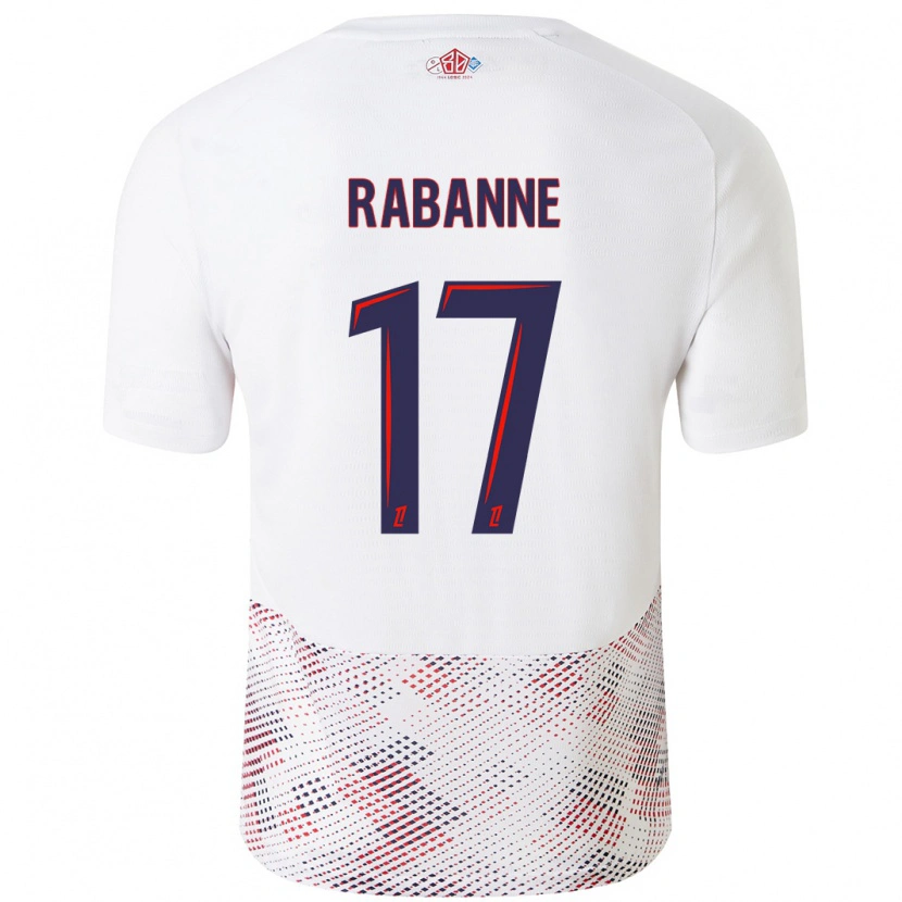 Danxen Dames Julie Rabanne #17 Wit Koningsblauw Uitshirt Uittenue 2024/25 T-Shirt