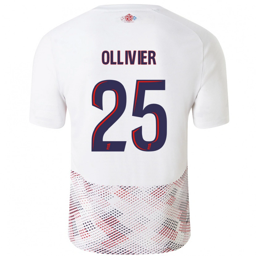 Danxen Dames Agathe Ollivier #25 Wit Koningsblauw Uitshirt Uittenue 2024/25 T-Shirt