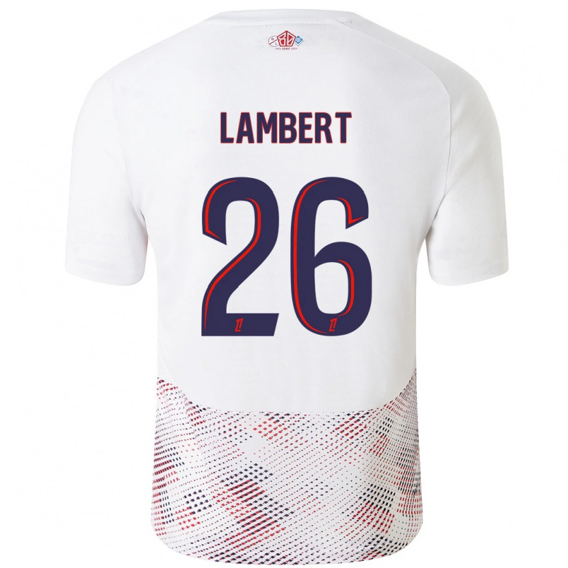 Danxen Dames Anaïs Lambert #26 Wit Koningsblauw Uitshirt Uittenue 2024/25 T-Shirt