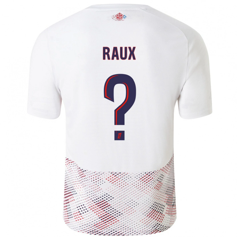 Danxen Dames Jules Raux #0 Wit Koningsblauw Uitshirt Uittenue 2024/25 T-Shirt