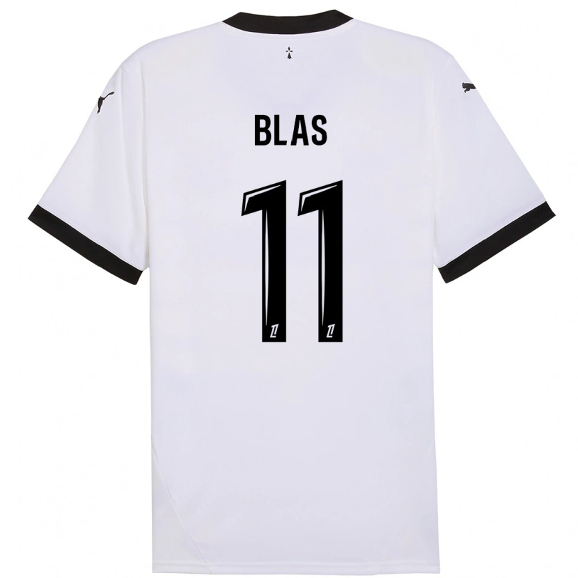 Danxen Dames Ludovic Blas #11 Wit Zwart Uitshirt Uittenue 2024/25 T-Shirt