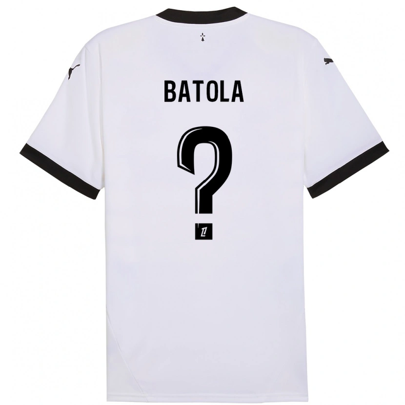 Danxen Dames Yann Batola #0 Wit Zwart Uitshirt Uittenue 2024/25 T-Shirt