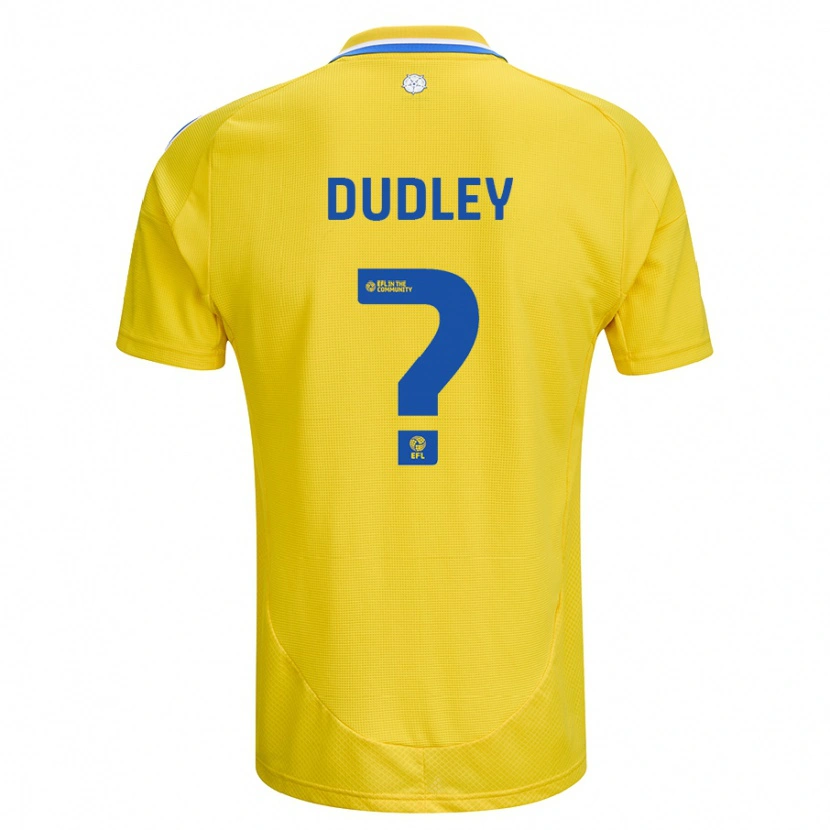 Danxen Dames Louie Dudley #0 Geel Blauw Uitshirt Uittenue 2024/25 T-Shirt
