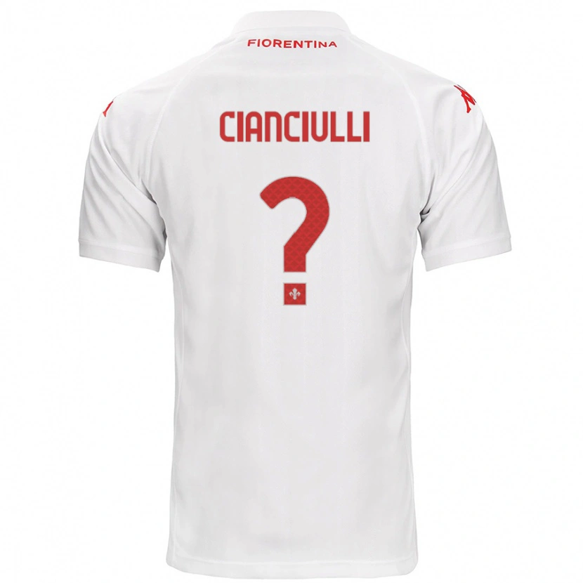 Danxen Dames Salvatore Cianciulli #0 Wit Uitshirt Uittenue 2024/25 T-Shirt
