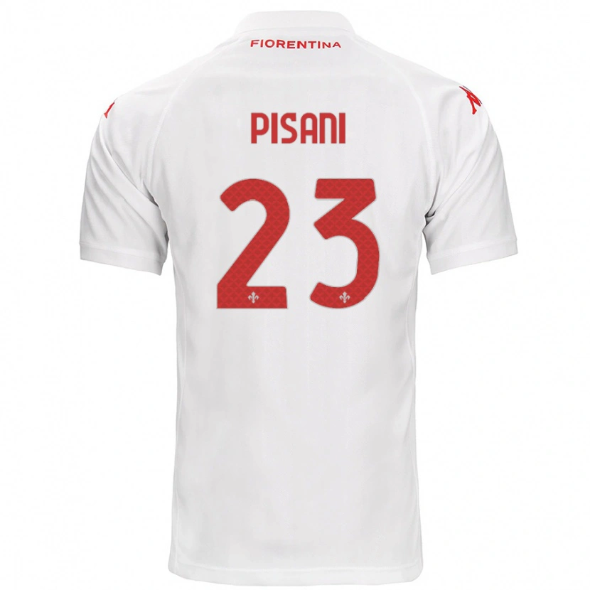 Danxen Dames Diego Pisani #23 Wit Uitshirt Uittenue 2024/25 T-Shirt