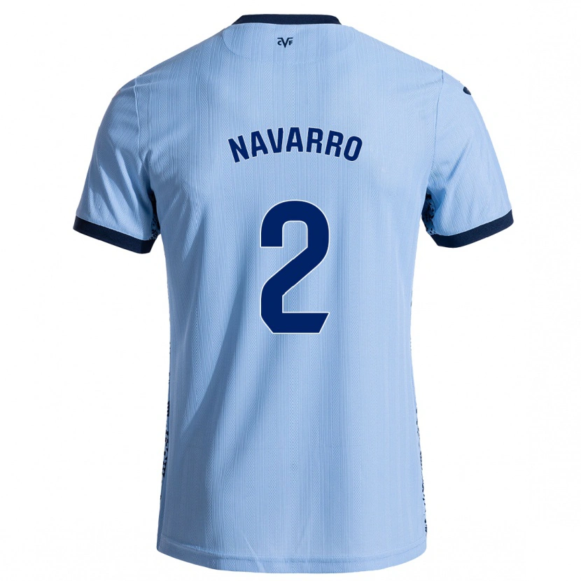 Danxen Dames Pau Navarro #2 Hemelsblauw Uitshirt Uittenue 2024/25 T-Shirt