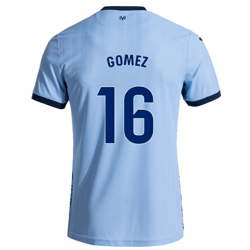 Danxen Dames Queralt Gómez #16 Hemelsblauw Uitshirt Uittenue 2024/25 T-Shirt