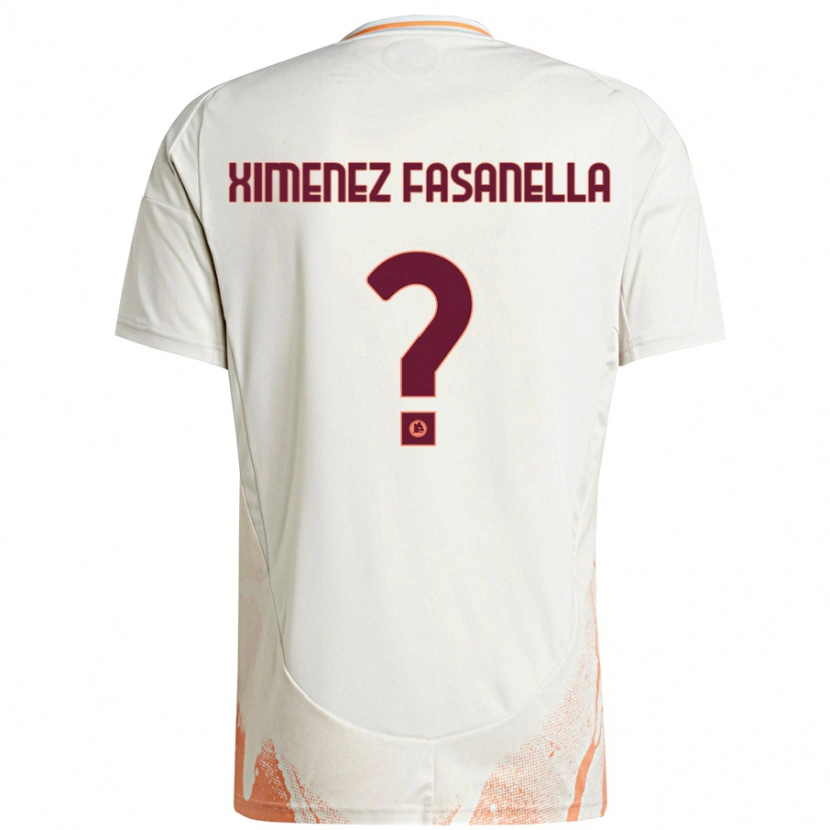 Danxen Dames Rafael Ximenez Fasanella #0 Crème Wit Oranje Uitshirt Uittenue 2024/25 T-Shirt