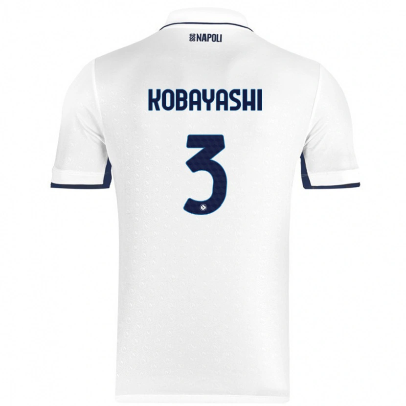 Danxen Dames Miharu Kobayashi #3 Wit Koningsblauw Uitshirt Uittenue 2024/25 T-Shirt