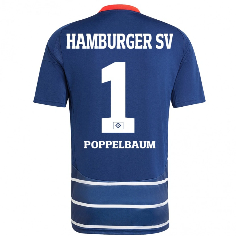 Danxen Dames Colin Poppelbaum #1 Donkerblauw Uitshirt Uittenue 2024/25 T-Shirt
