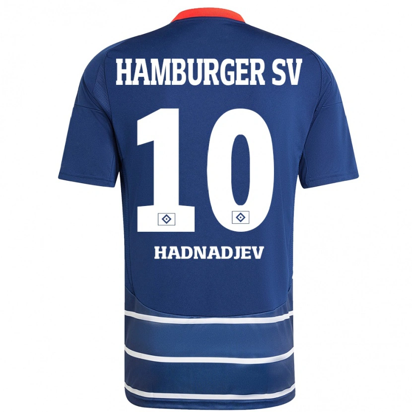 Danxen Dames Marko Hadnadjev #10 Donkerblauw Uitshirt Uittenue 2024/25 T-Shirt