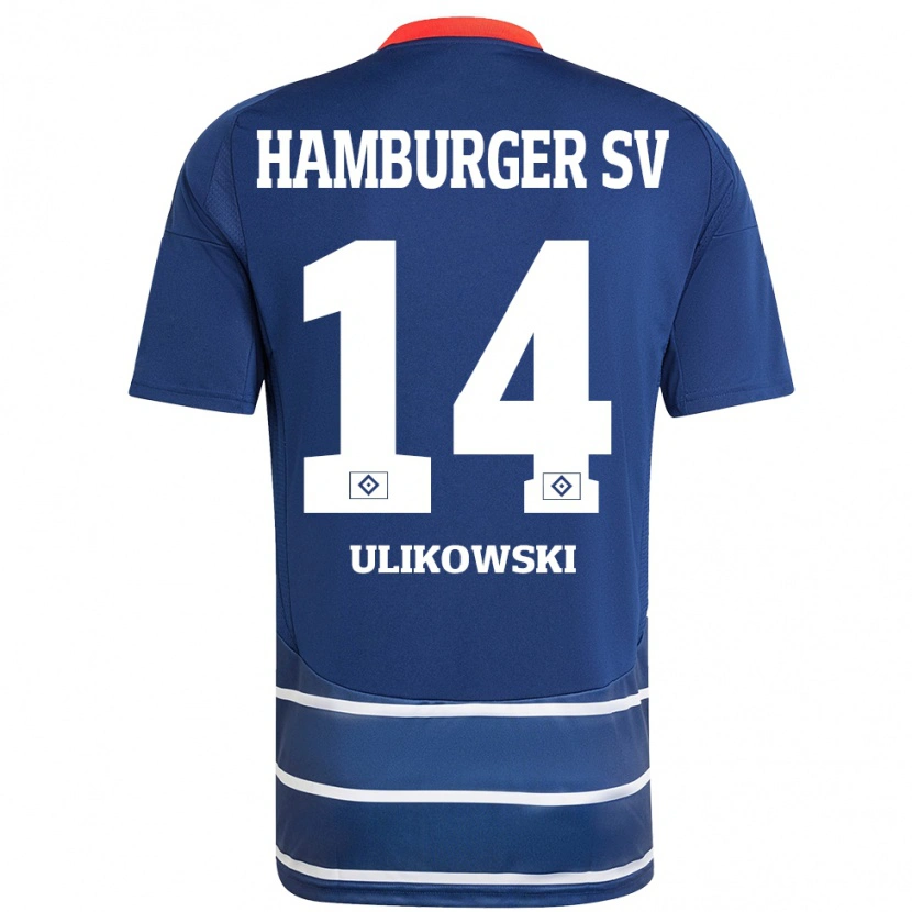 Danxen Dames Felix Ulikowski #14 Donkerblauw Uitshirt Uittenue 2024/25 T-Shirt