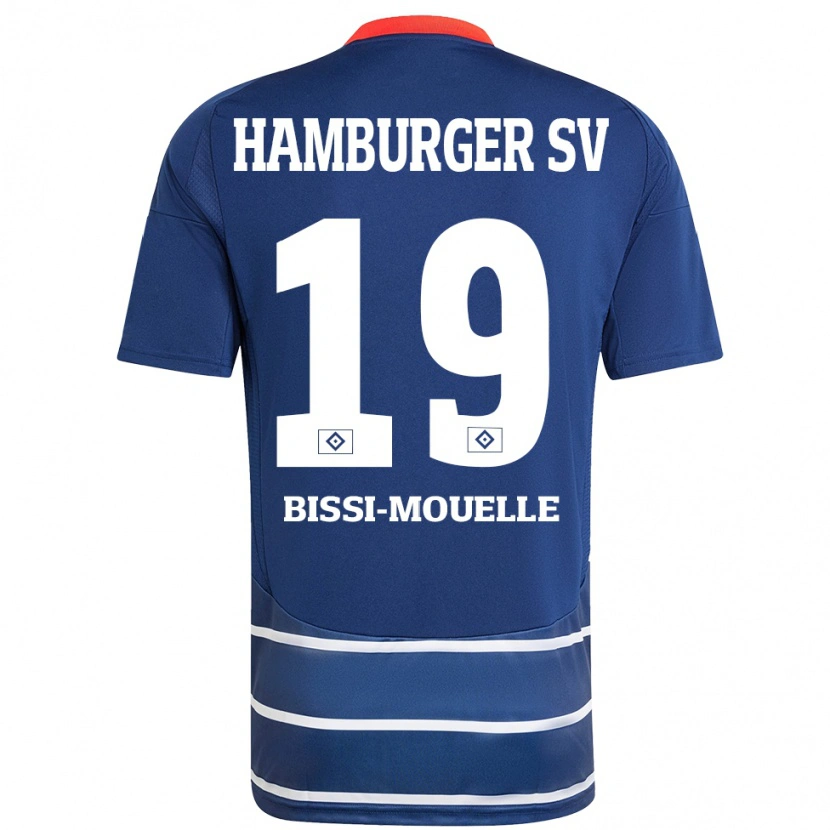 Danxen Dames Jason Bissi-Mouelle #19 Donkerblauw Uitshirt Uittenue 2024/25 T-Shirt