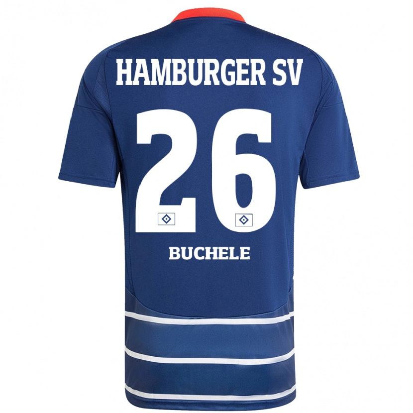 Danxen Dames Mia Büchele #26 Donkerblauw Uitshirt Uittenue 2024/25 T-Shirt